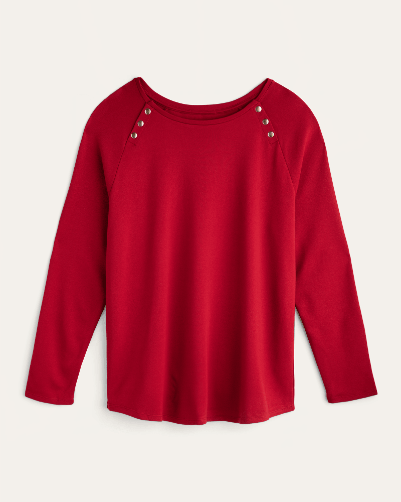 Front of plus size Kristen Studded Long-Sleeve Top by Grace | Dia&Co | dia_product_style_image_id:170470